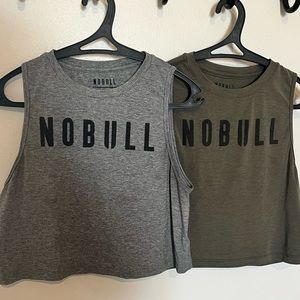 NoBull Cropped Muscle Tank. Set of 2. Size Small